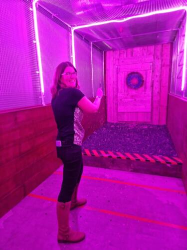 Kelly Axe Throwing - Urban Pest Control Christmas Party 2023